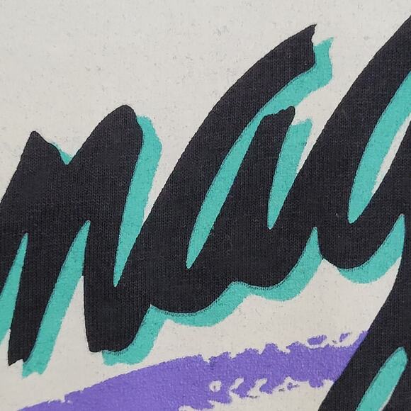 Vintage 1990 Hanes Shirt M/L 21x26 Black - Picture 9 of 12